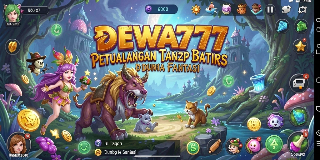 Tampilan gameplay DEWA777 dengan petualangan yang seru dan grafis menawan.