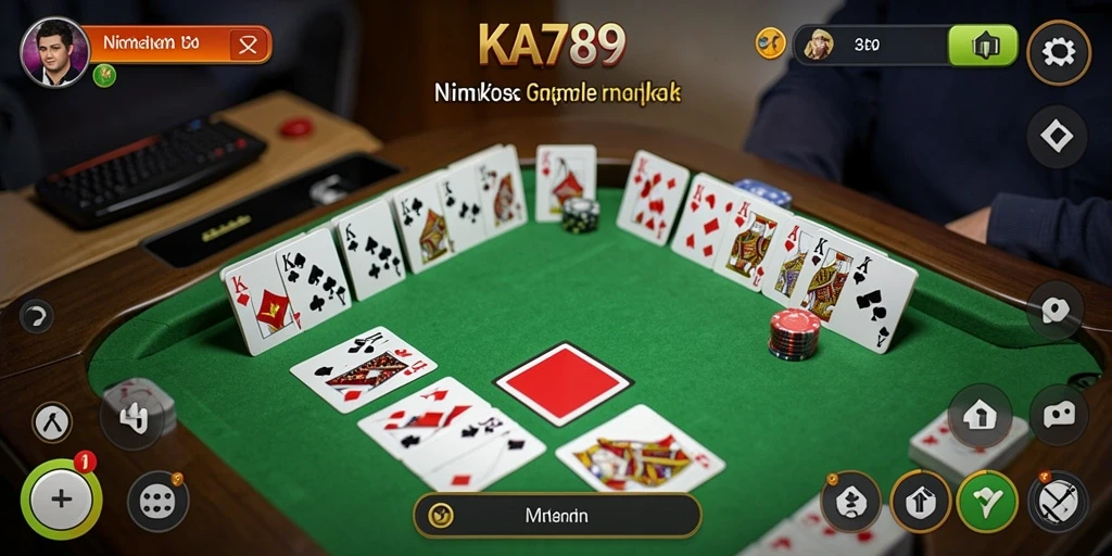 Screenshot gameplay KA789 menampilkan suasana bermain Gaple yang seru.