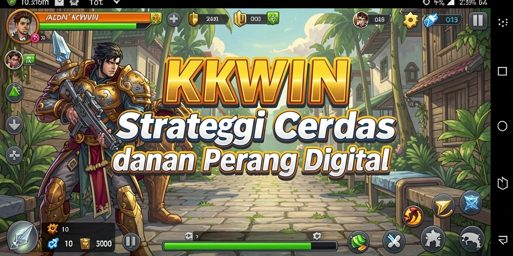 Tampilan gameplay strategis yang mendebarkan dalam KKWIN.