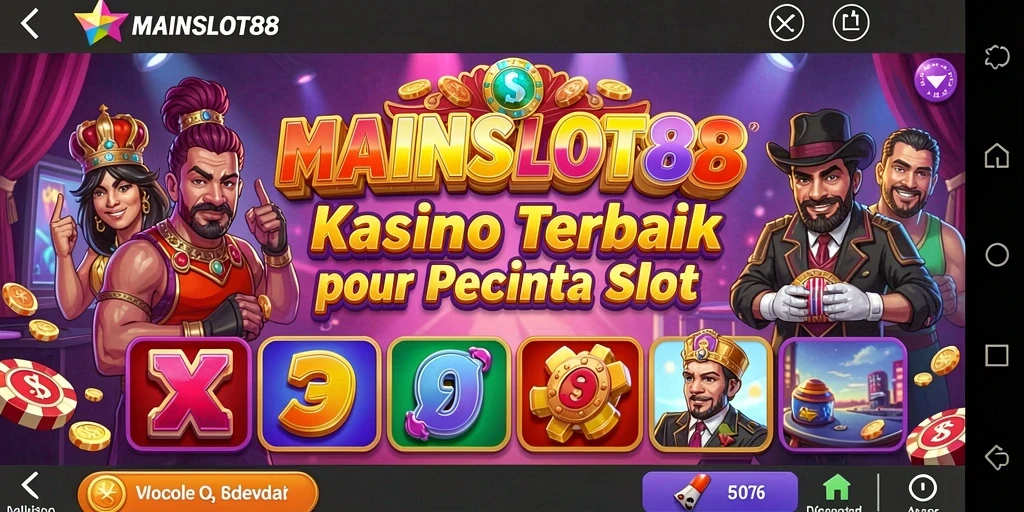 Tampilan layar utama MAINSLOT88 dengan berbagai permainan slot kasino.