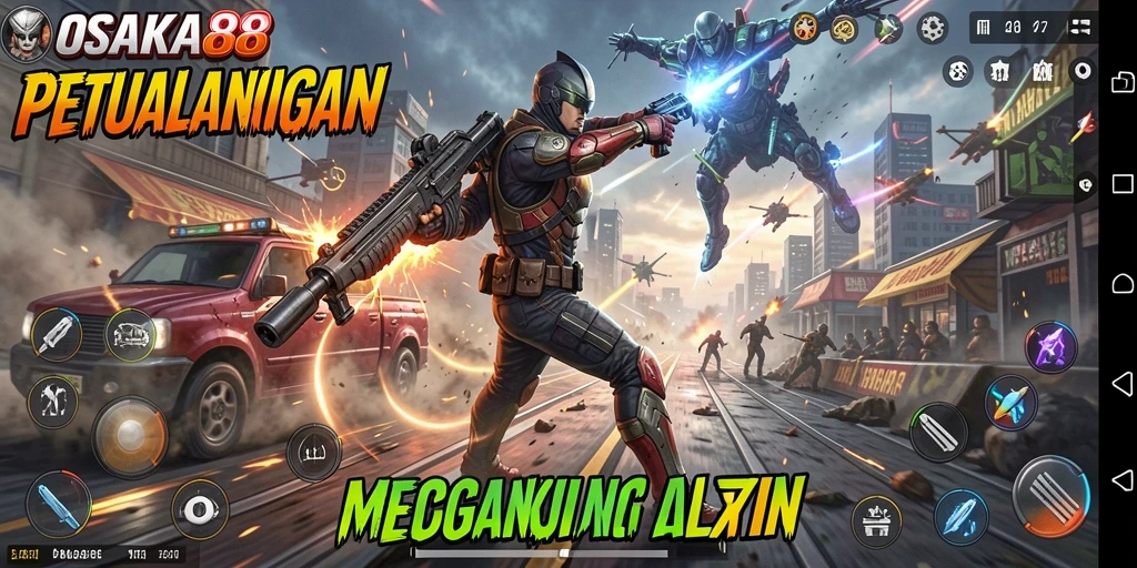 Tangkapan layar OSAKA88 dengan aksi gameplay mendebarkan.
