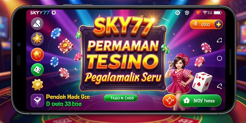 Screenshot utama SKY77 menampilkan gameplay Kasino yang seru dan interaktif.