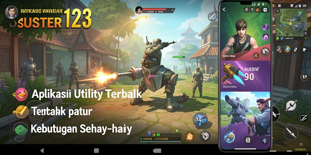 Screenshot SUSTER123 menampilkan antarmuka aplikasi Utility yang intuitif.